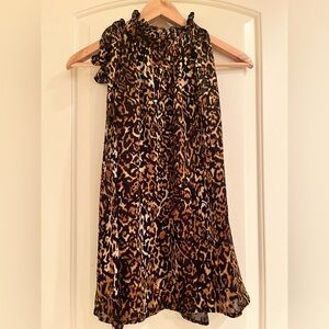 Ronny Kobo leopard print top S